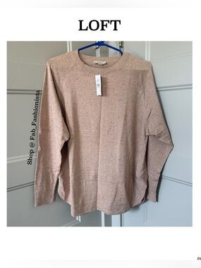 Loft long sleeve sweater top medium
